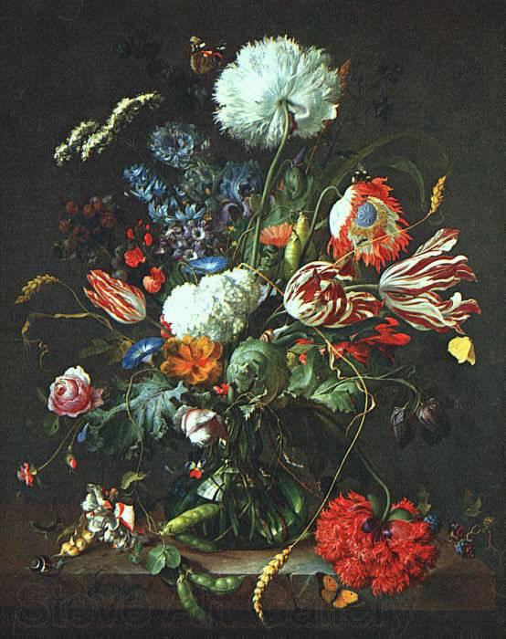 HEEM, Jan Davidsz. de Vase of Flowers  sg Germany oil painting art